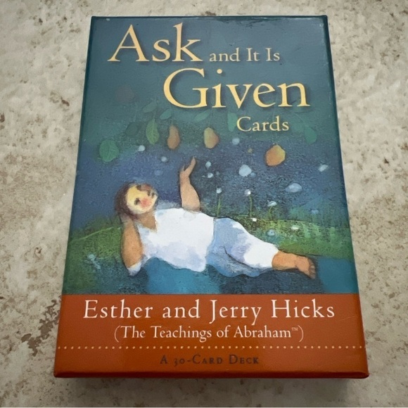 ASK AND IT IS GIVEN Cards Teachings Of Abraham 30 Cards Deck Hicks Never Used - Picture 1 of 2